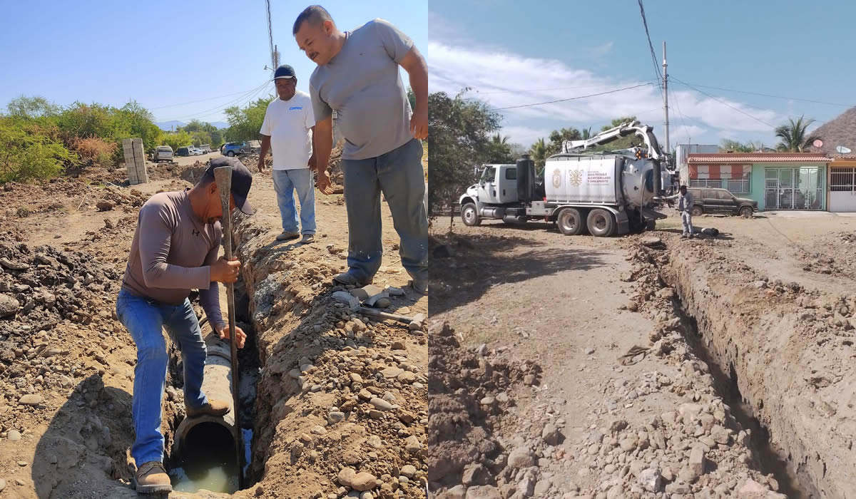 Dos colonias en Altamirano se beneficiarán de una red de drenaje