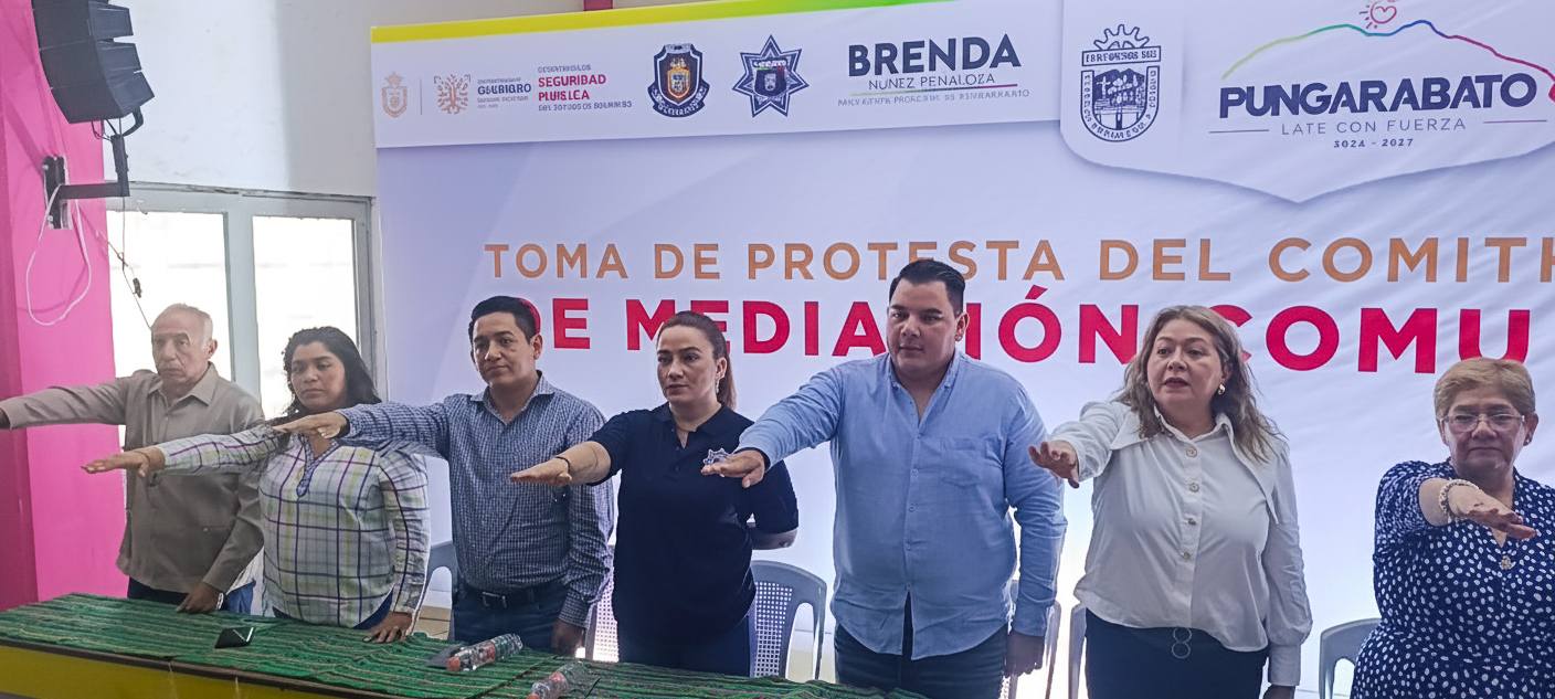 TOMA DE PROTESTA DEL COMITÉ DE MEDIACIÓN COMUNITARIA EN PUNGARABATO