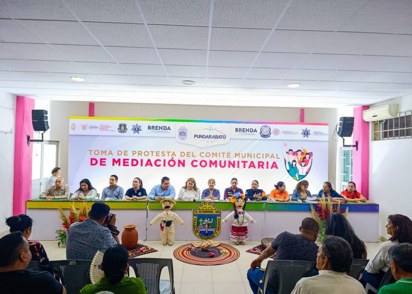 TOMA DE PROTESTA DEL COMITÉ DE MEDIACIÓN COMUNITARIA EN PUNGARABATO